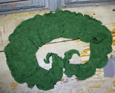 Preview: Minischal, Halstuch Daisy Palme von Invero Merino, reine Merinowolle